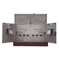 Padmount 15kV and 25kV 4000 Series CT powered VFIs with “ganged’ Three Phase Operating Handle
